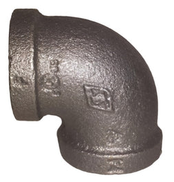 BLACK MALLEABLE IRON 90° ELBOW FURNITURE INDUSTRIAL BSPT