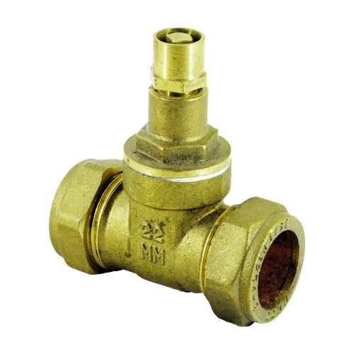 Brass Compression Lockshield Gate Valve