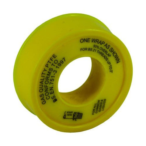 GAS PTFE THREAD TAPE ONE WRAP - 5 meter x 12mm