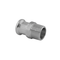 15mm Chrome M Profile Press Male Adaptor