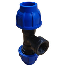 MDPE Compression 90° Female Thread Tee