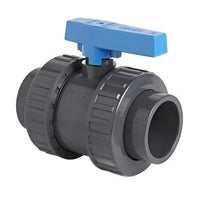 u-PVC Standard Double Union Plain Ball Valve- EPDM