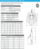Stainless Steel Spring Swing Check Valve - Wafer Pattern - PTFE Seat