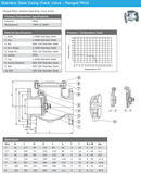 Stainless Steel Swing Check Valve - Flanged PN16