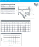 STAINLESS STEEL Y STRAINER - FLANGED PN16