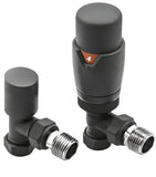 Angled TRV & Lockshield Anthracite