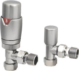 Angled TRV & Lockshield Brushed Nickel