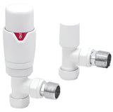 Angled TRV & Lockshield White