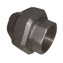 Black Malleable Iron Cone Seat Union BSPT