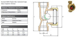 Bronze Flow Indicator Sight Glass - Hardened Glass Single Window - Moplen Ball Data Sheet