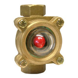 Bronze Flow Indicator Sight Glass