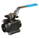 Carbon Steel 3 Piece Ball  Valve - Screwed BSPP - ISO Top
