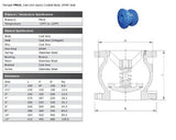 Cast Iron Axial Disc Check Valve Data Sheet