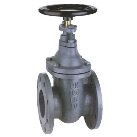 Cast Iron Gate Valve - Flanged PN16 - Brass Stem - PN10 Rated