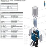 Cast Iron Knife Gate Valve - Unidirectional - Double Acting Actuator - Wafer PN10 Data sheet 1