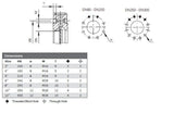 Cast Iron Knife Gate Valve - Unidirectional - Double Acting Actuator - Wafer PN10 data sheet 3