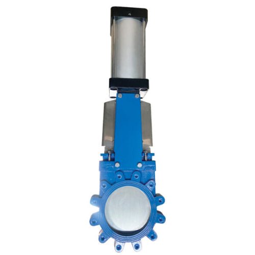 Cast Iron Knife Gate Valve - Unidirectional - Double Acting Actuator