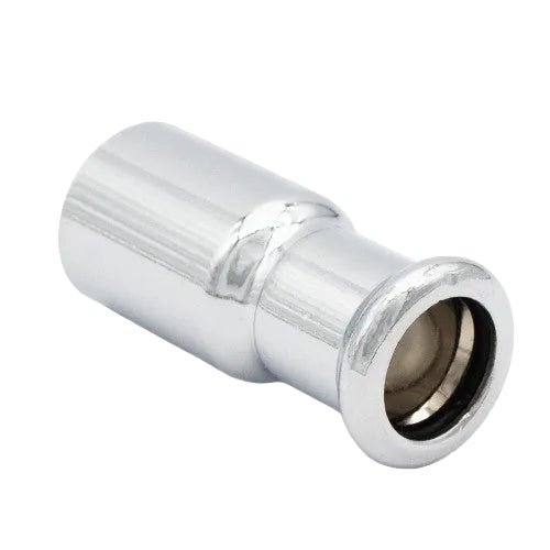 Copper Chrome Press Fitting Reducer - 22 x 15mm