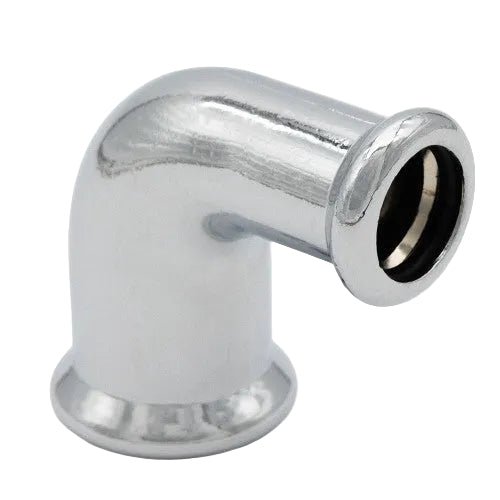Copper Chrome Press Reducing Elbow - 22 x 15mm