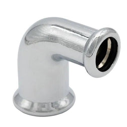 Copper Chrome Press Reducing Elbow - 22 x 15mm
