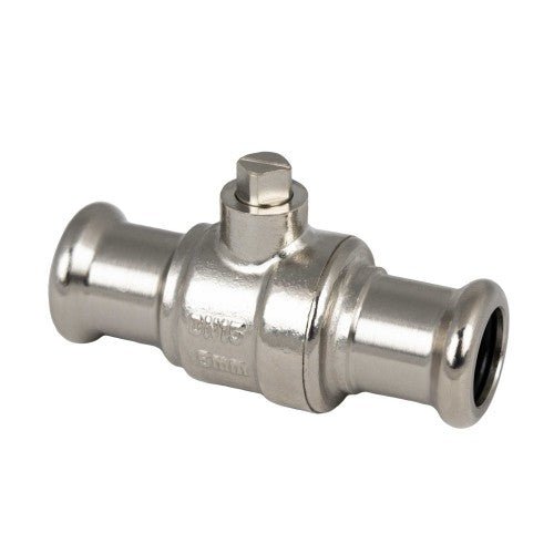 Copper Press Full Bore Chrome Isolating Valve