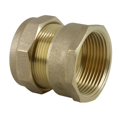DZR Compression Female Straight Coupler
