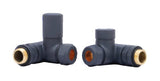 Dual Fuel Corner Radiator Valve Anthracite