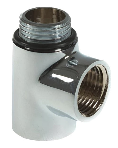 Dual Fuel Tee Piece Chrome