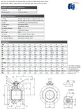 Ductile Iron Ball Valve - Flanged PN16 - Direct Mount Data Sheet 1