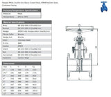Ductile Iron Gate valve - Flanged PN16 - Soft Seated - EPDM Data Sheet