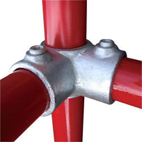 Galvanised Handrail System - 116 - Three Way Through