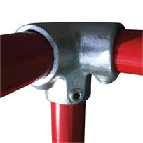 Galvanised Handrail System - 128 - 3 Way 90° Elbow