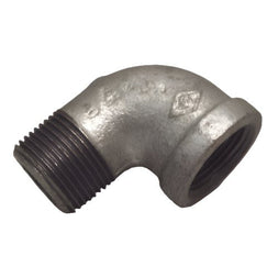 Galvanised Malleable Iron 90° Male/Female Elbow BSPT