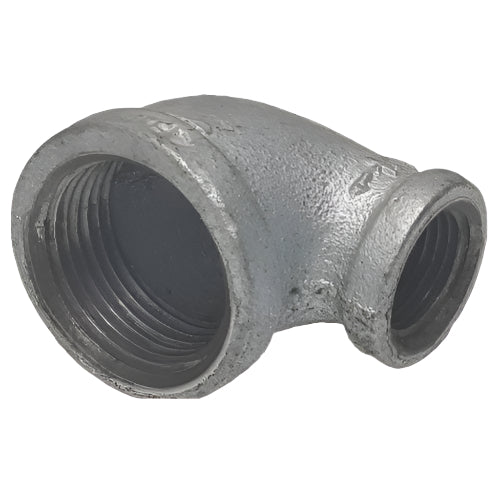Galvanised Malleable Iron Reducing Elbow BSPT