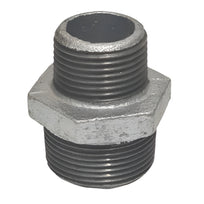 Galvanised Malleable Iron Reducing Hex Nipple BSPT