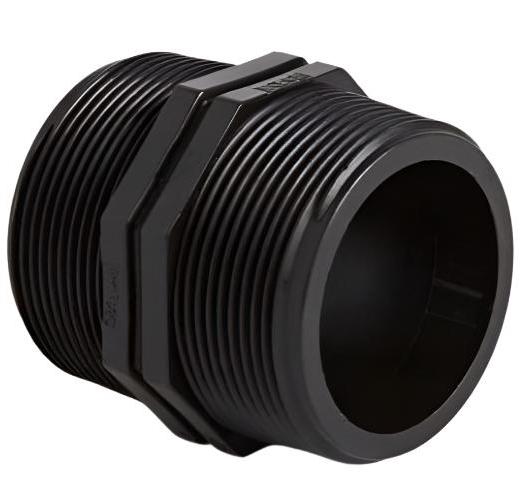 Polypropylene Threaded BSPT Hex Nipple