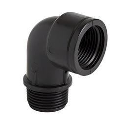 Polypropylene Threaded BSPT Male x Female 90° Elbow