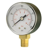 Pressure Gauge - 50mm Dial - 1/4" Bottom Connection