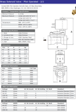 Brass Solenoid Valve - Normally OPEN - NBR Diaphragm