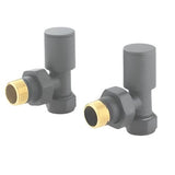 7012 Round Angled Radiator Valve (Pair)
