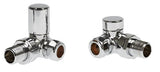 Round Corner Radiator Valve Chrome