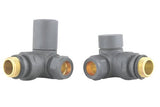 Round Corner Radiator Valve RAL7012