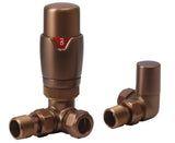 Round Corner TRV & Lockshield Brushed Bronze