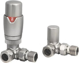 Round Corner TRV & Lockshield Brushed Nickel