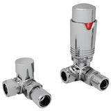 Round Corner TRV & Lockshield Chrome
