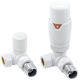 Round Corner TRV & Lockshield White