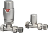 Round Straight Brushed Nickel