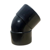 Solvent Waste 45° Elbow (White/Black)