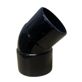 Solvent Waste 45° M/F Elbow (White/Black)