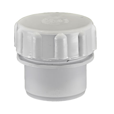 Solvent Waste Access Cap (White/Black)